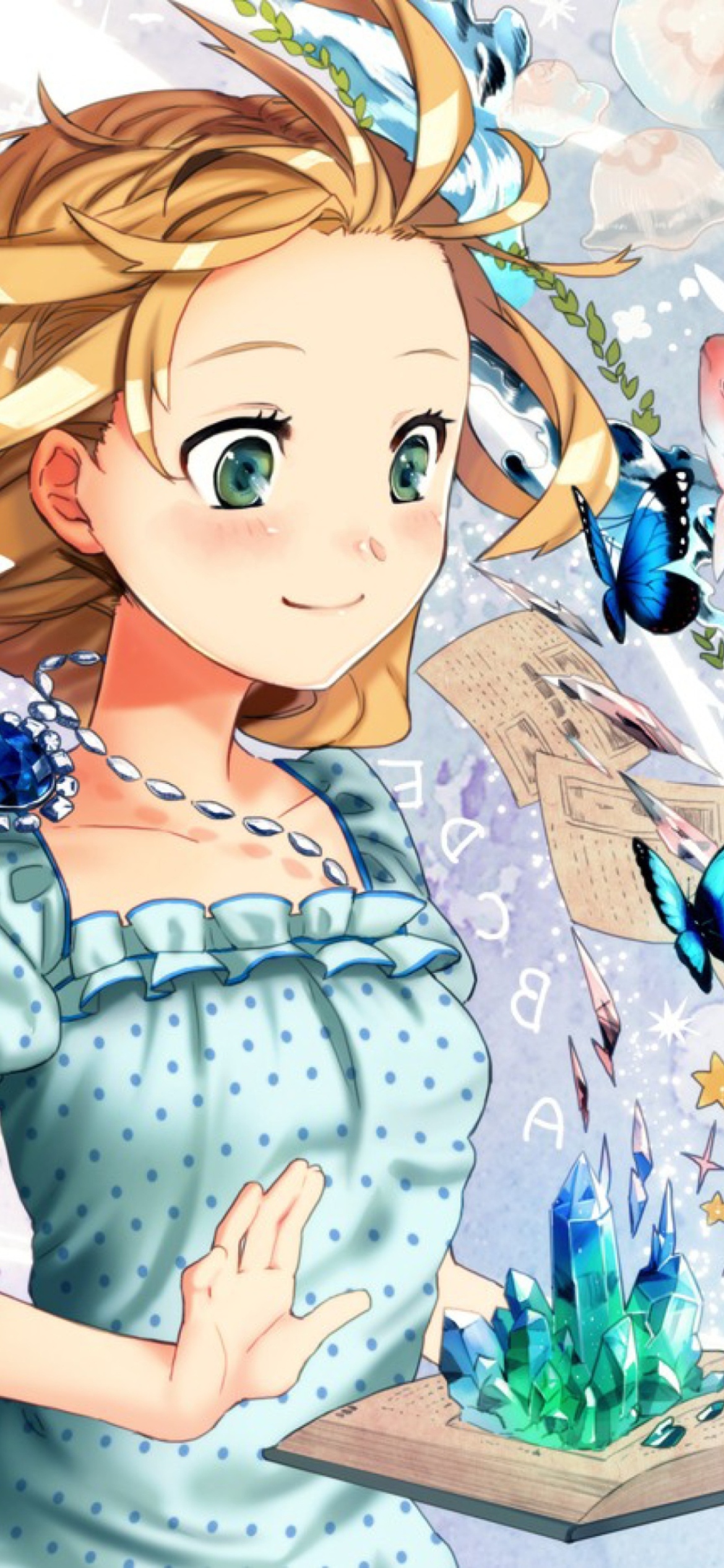 Cute Anime Girl with Book screenshot #1 1170x2532