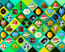 Screenshot №1 pro téma Super Mario power ups Abilities in Nintendo 220x176
