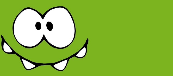 Om Nom from game Cut the Rope wallpaper 720x320