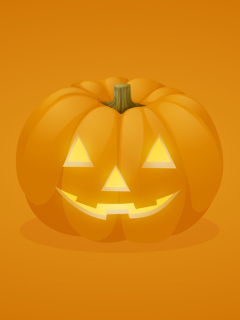 Das Halloween Pumpkin Wallpaper 240x320