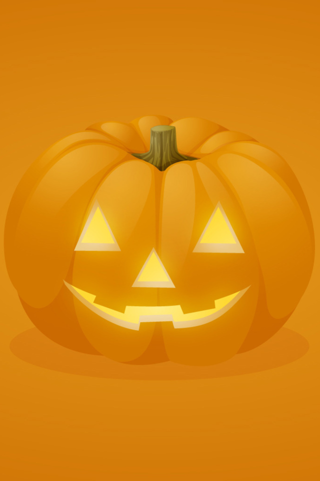 Das Halloween Pumpkin Wallpaper 640x960