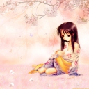 Screenshot №1 pro téma Sakura Girl 128x128