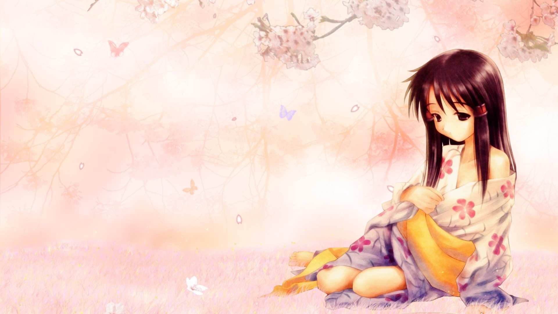 Screenshot №1 pro téma Sakura Girl 1920x1080