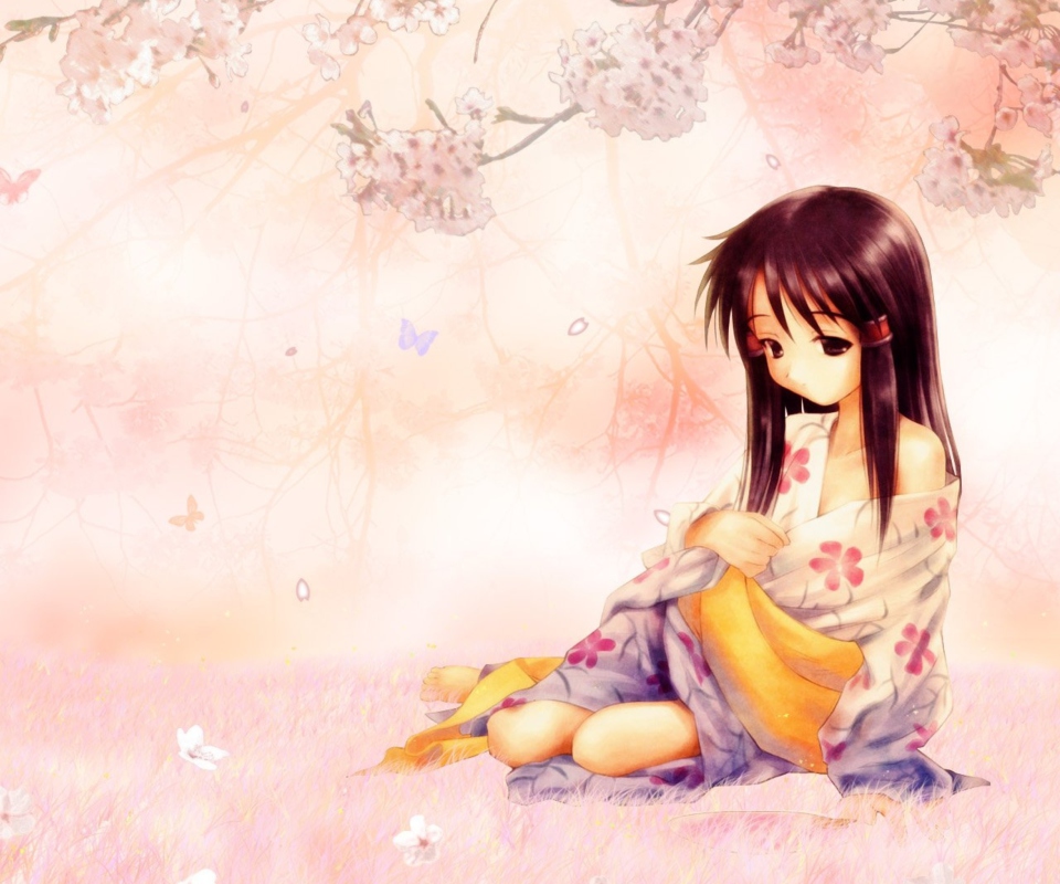 Screenshot №1 pro téma Sakura Girl 960x800