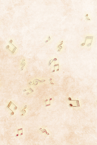 Das Music Notes Wallpaper 320x480
