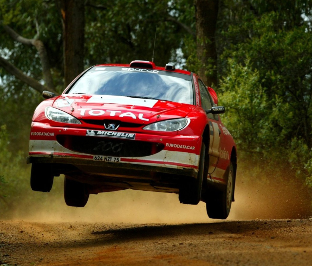 Fondo de pantalla Auto Racing WRC Peugeot 1200x1024