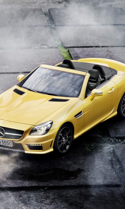 Fondo de pantalla Mercedes-Benz Convertible 480x800