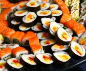 Fondo de pantalla Japanese Sushi Rolls 176x144