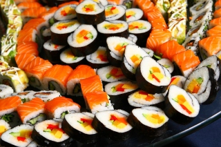 Japanese Sushi Rolls Wallpaper for Android, iPhone and iPad