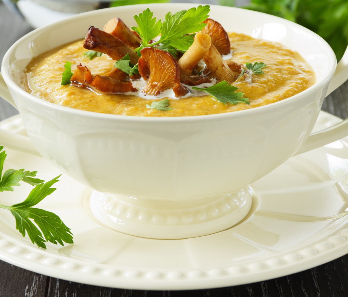 Sfondi Cream of Chanterelle Mushroom Soup 1200x1024