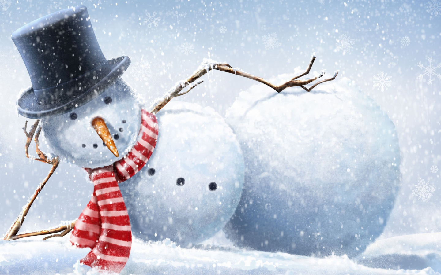 Fondo de pantalla Cool Snowman 1440x900