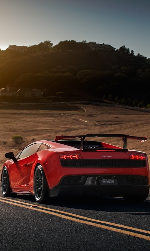 Das Lamborghini Gallardo LP 570-4 Superleggera Wallpaper 480x800