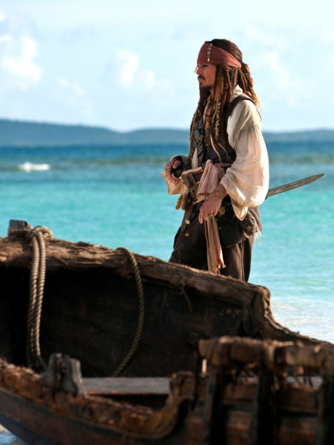 Screenshot №1 pro téma Captain Jack Sparrow 480x640