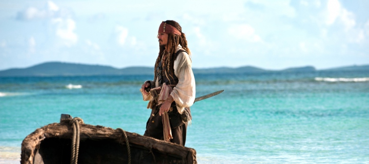 Das Captain Jack Sparrow Wallpaper 720x320