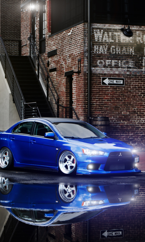 Fondo de pantalla Mitsubishi Lancer Еvo 10 480x800