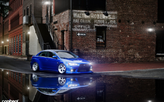 Mitsubishi Lancer Еvo 10 Background for Android, iPhone and iPad