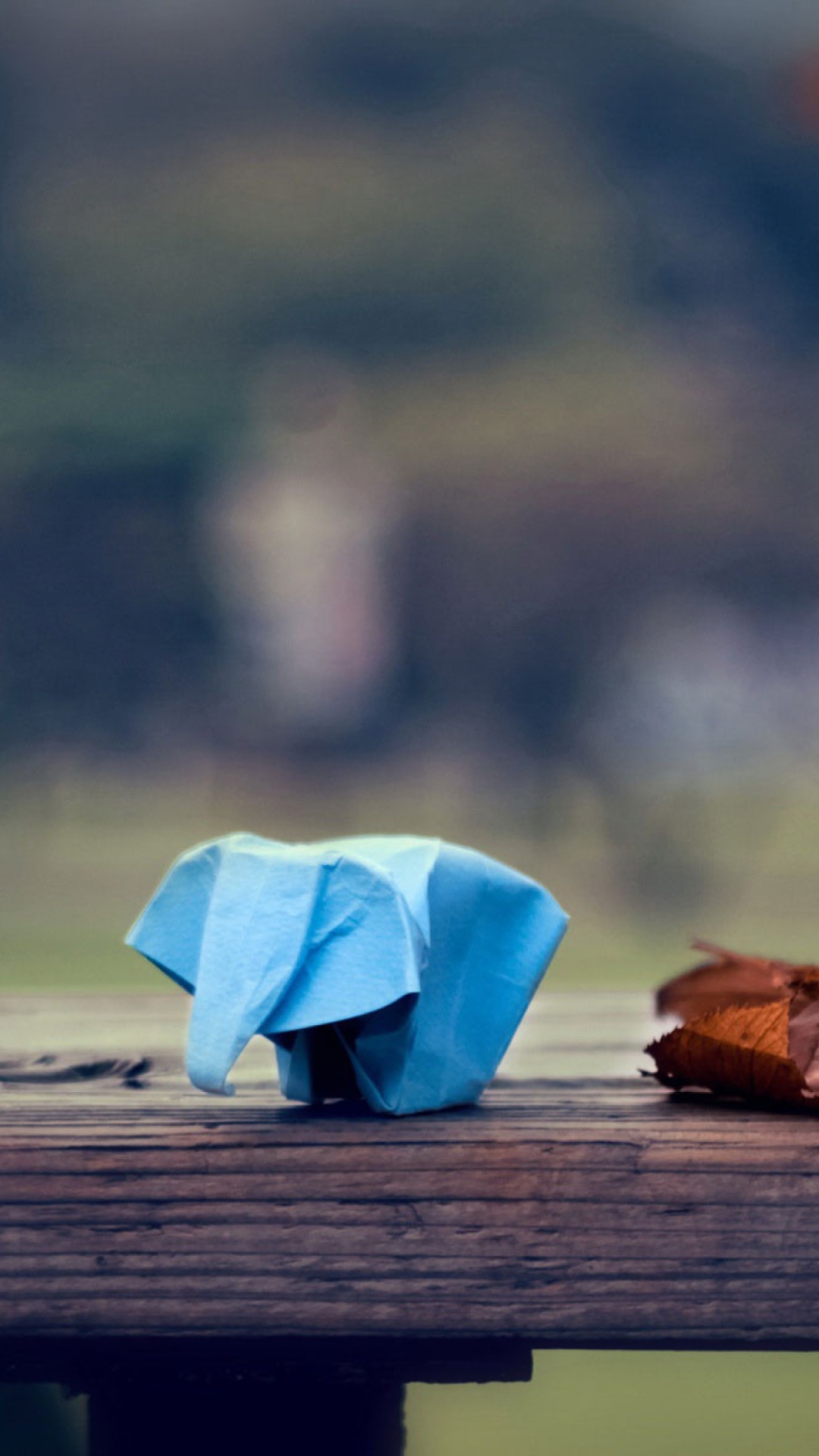 Sfondi Blue Elephant Origami 1080x1920