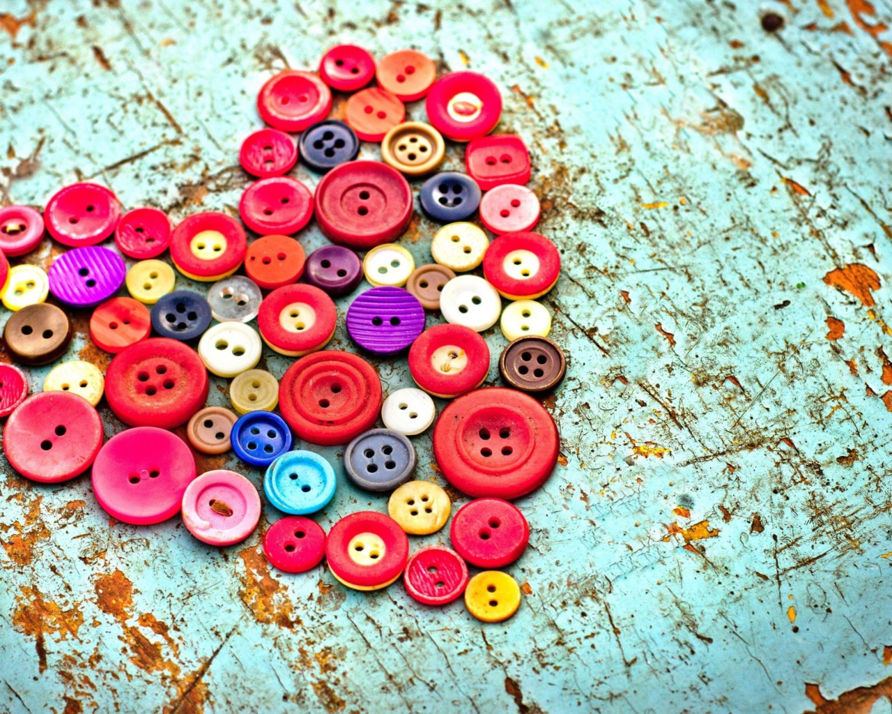 Sfondi Heart of the Buttons 1280x1024