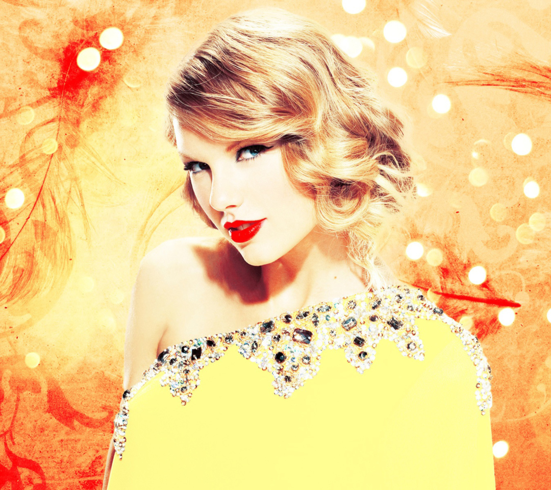 Das Taylor Swift In Sparkling Dress Wallpaper 1080x960