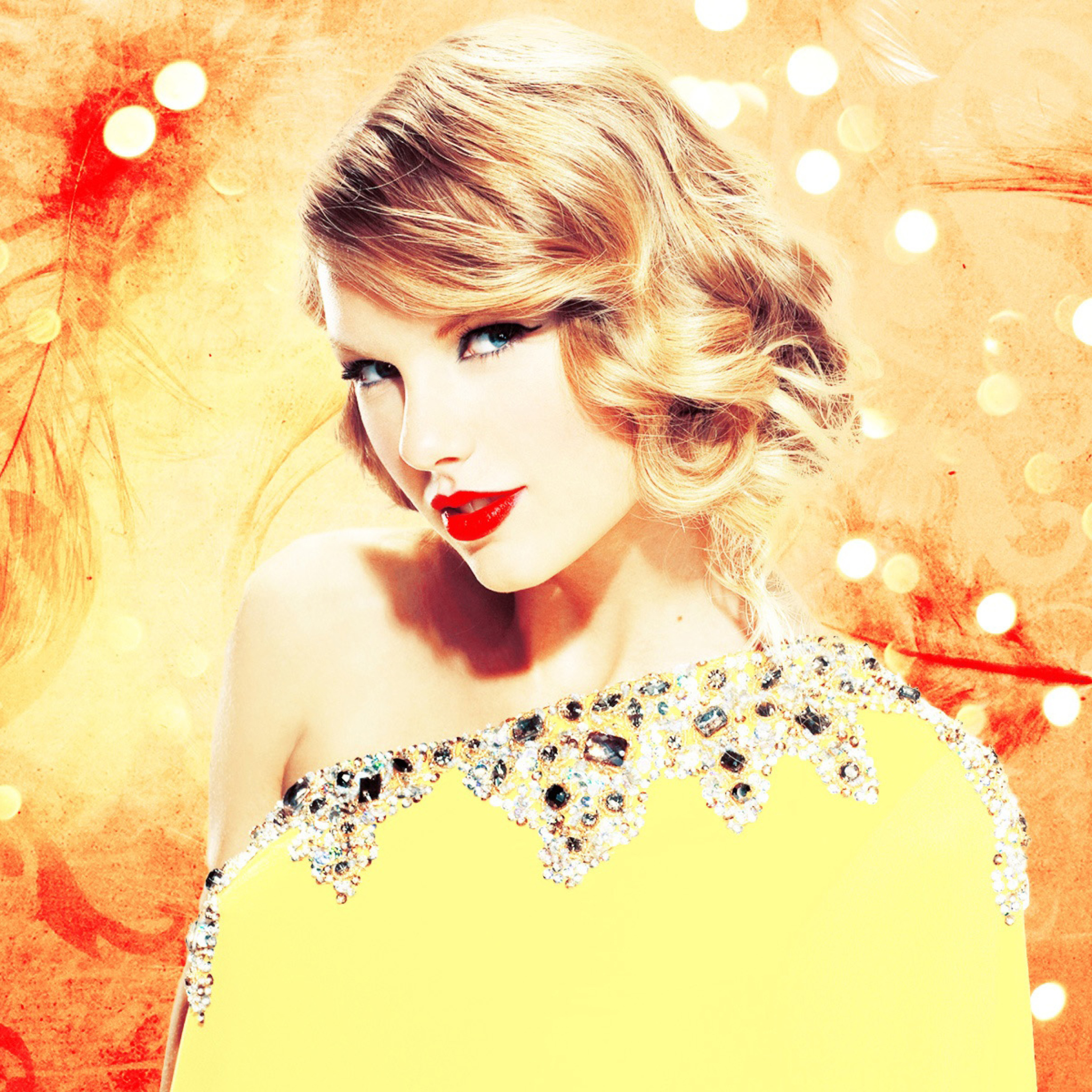 Sfondi Taylor Swift In Sparkling Dress 2048x2048