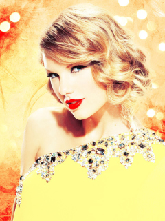 Taylor Swift In Sparkling Dress wallpaper 240x320