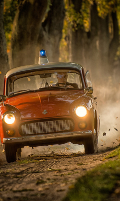 Retro Police Car screenshot #1 240x400