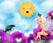 Screenshot №1 pro téma Summer Fairy 176x144