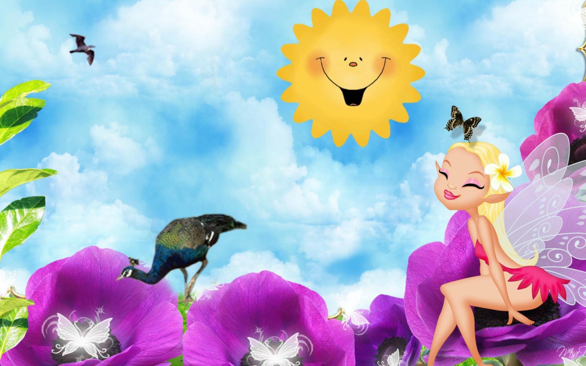 Screenshot №1 pro téma Summer Fairy 1920x1200