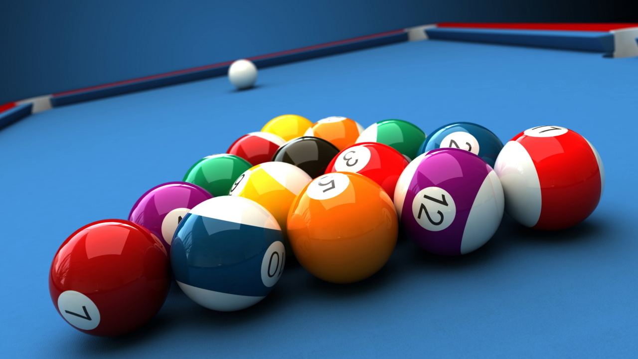Fondo de pantalla Billiard Pool Table 1280x720