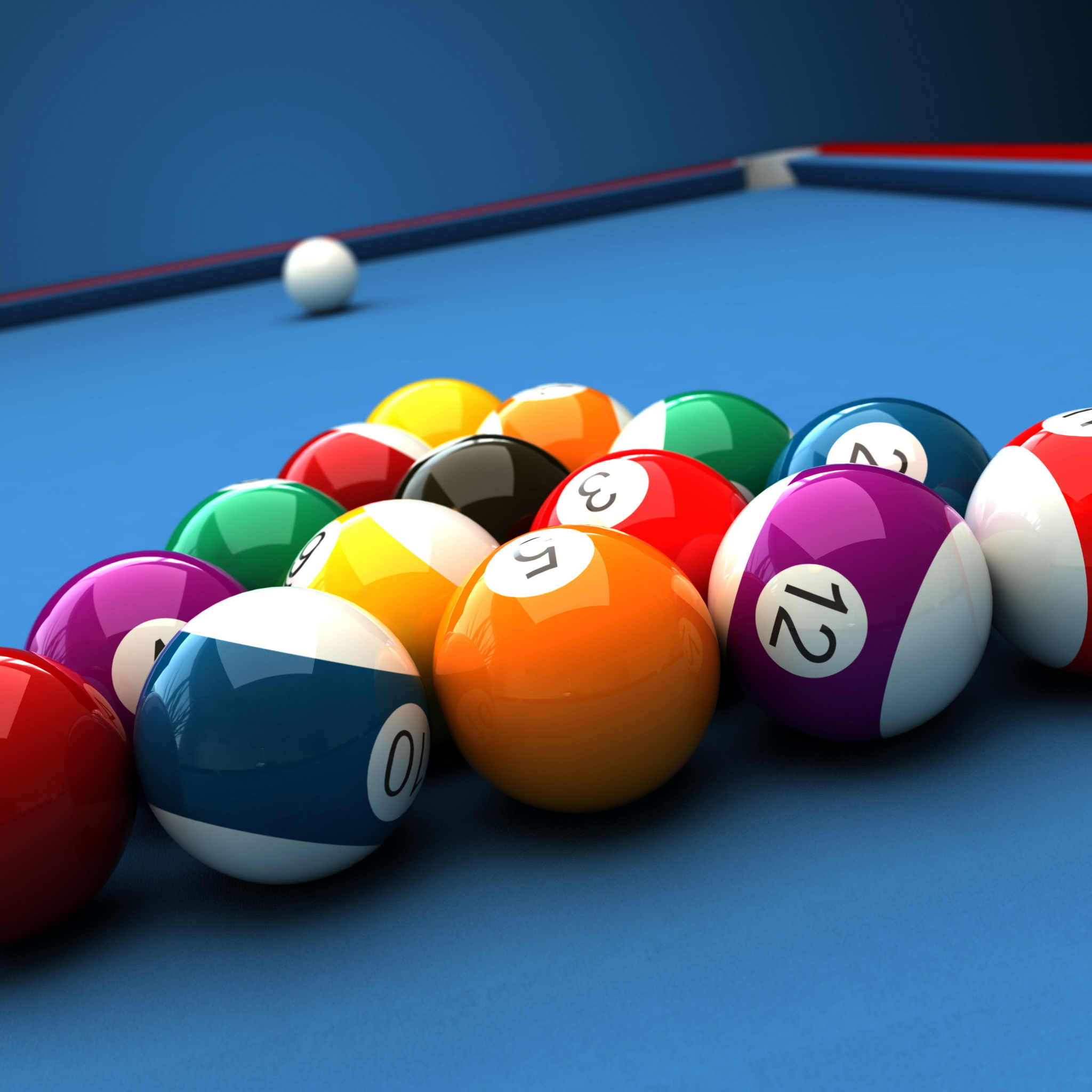 Fondo de pantalla Billiard Pool Table 2048x2048