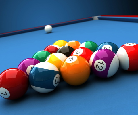 Fondo de pantalla Billiard Pool Table 480x400