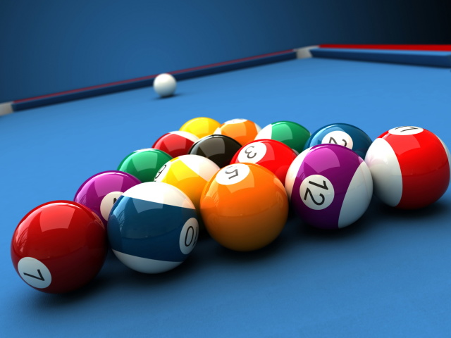 Fondo de pantalla Billiard Pool Table 640x480