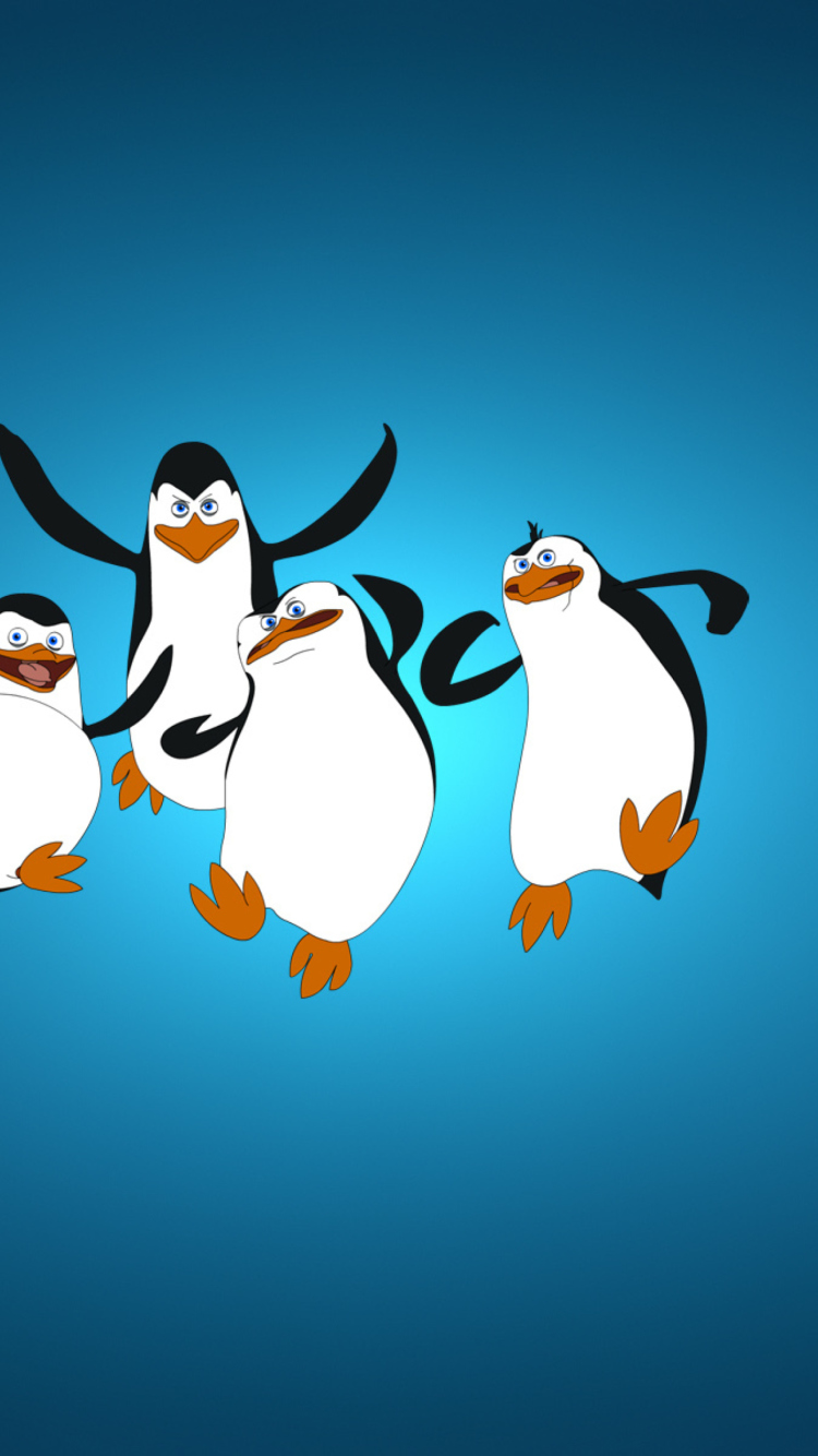 Das The Penguins Of Madagascar Wallpaper 750x1334