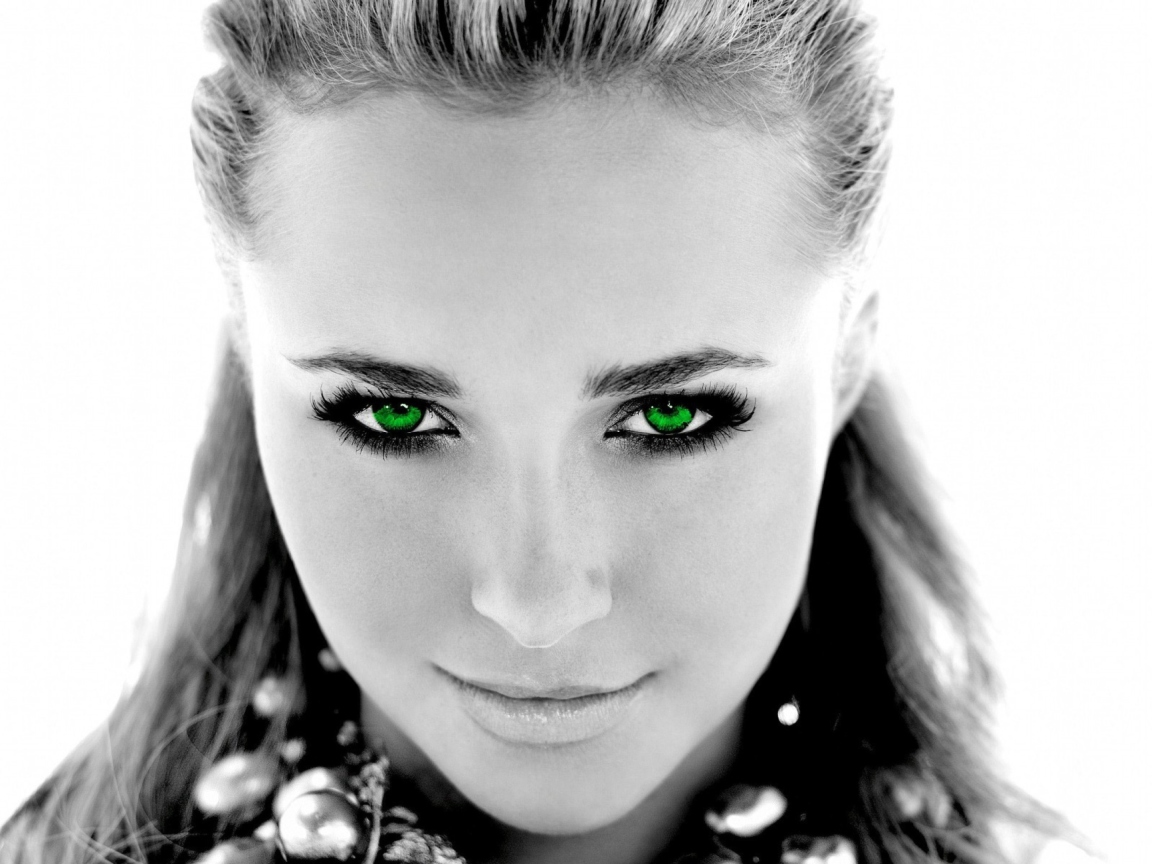 Girl With Green Eyes wallpaper 1152x864