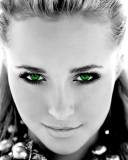 Fondo de pantalla Girl With Green Eyes 128x160