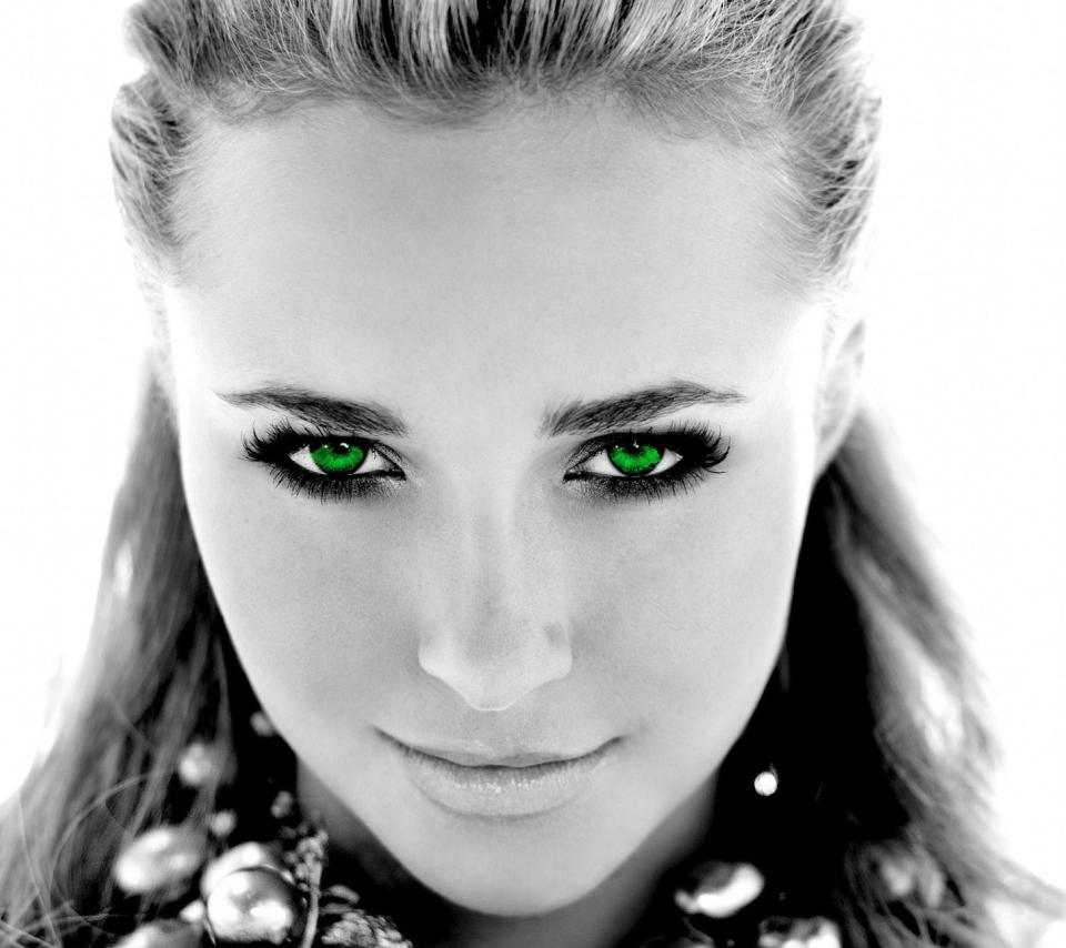 Girl With Green Eyes wallpaper 960x854