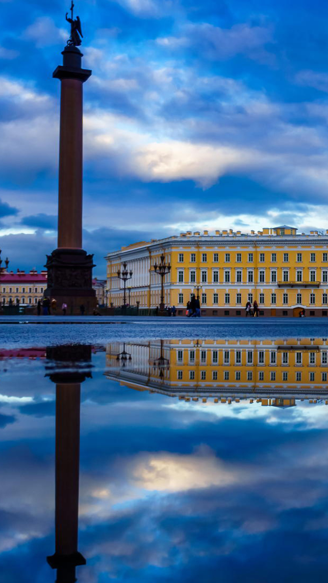 Das Saint Petersburg, Winter Palace, Alexander Column Wallpaper 1080x1920