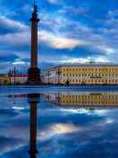 Das Saint Petersburg, Winter Palace, Alexander Column Wallpaper 132x176
