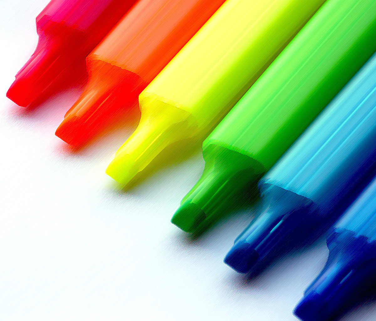 Colorful Pens wallpaper 1200x1024