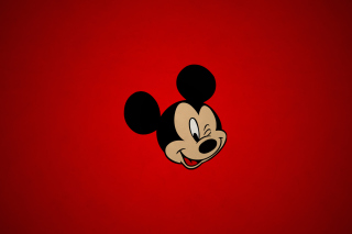 Mickey Red Background for Android, iPhone and iPad