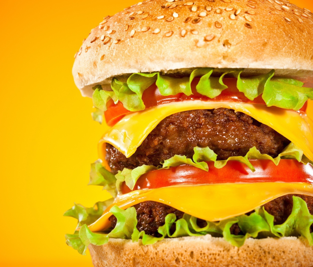 Double Cheeseburger wallpaper 1200x1024