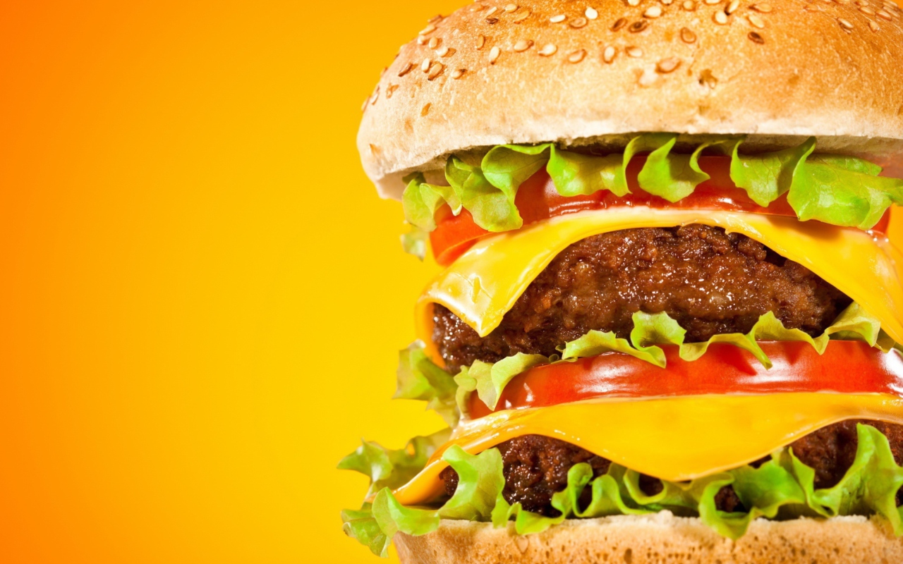 Double Cheeseburger wallpaper 1280x800