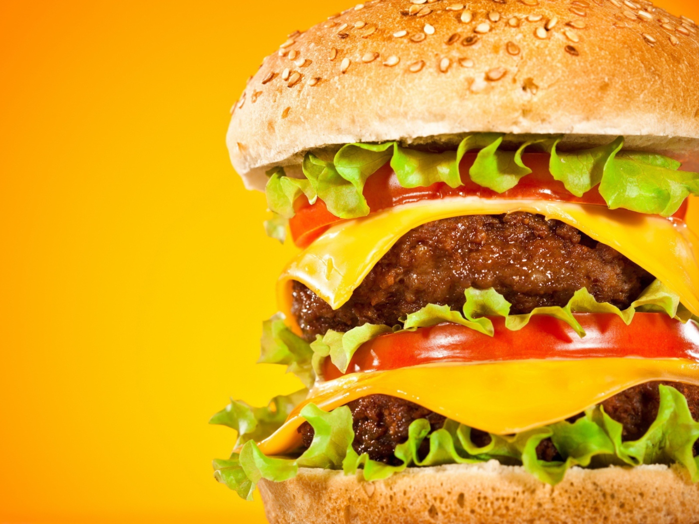 Double Cheeseburger wallpaper 1400x1050
