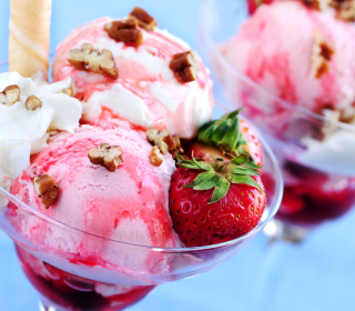 Strawberry Ice Cream sfondi gratuiti per 128x128