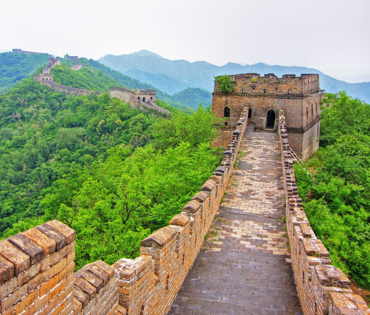 Обои Great Wonder Wall in China 1200x1024