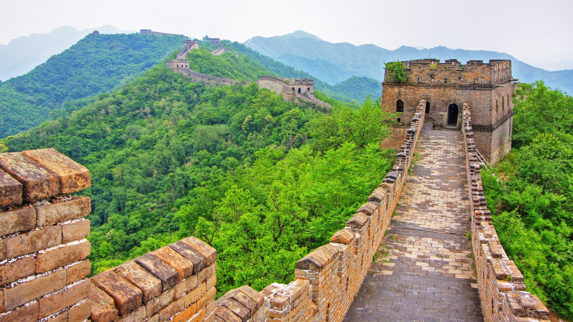 Обои Great Wonder Wall in China 1920x1080