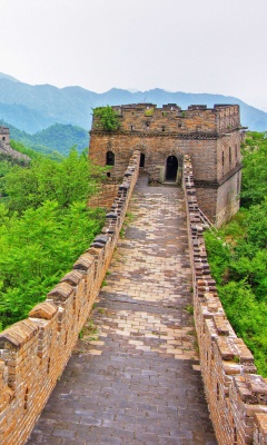 Great Wonder Wall in China wallpaper 240x400