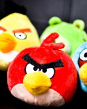 Fondo de pantalla Plush Angry Birds 128x160