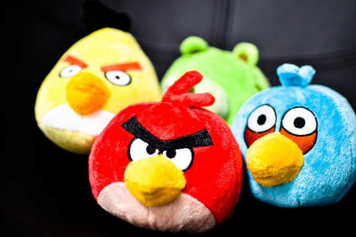 Plush Angry Birds wallpaper