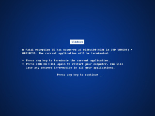 Das Error Microsoft Wallpaper 320x240